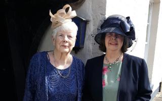 Rosemary and Rita prepare to leave for their visit to Buckingham Palace