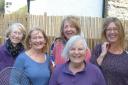 left to right : Sally Chappell, Anne-Marie Jackson, Sue Cooper, Loveday Hickey and Lesley Ingles.
