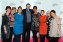 Slimming World consultants with comedian Jason Manford.