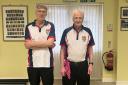 The winning Ross Bowling Club pair of Gary Peachey (left) and David Millington Jones