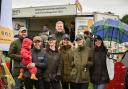 Many people braved the rain at the Tenbury Show
