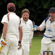 Tenbury bowler Tom Gloster hit 66. Picture: Andy Compton.