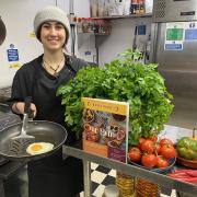 Apprentice Leni Arnaouti at Bar Limon Great Malvern, who received the grant in 2022.