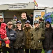 Many people braved the rain at the Tenbury Show