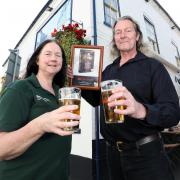 Pub managers Jayne Davies and Greg Williams at the Market Tavern in Tenbury