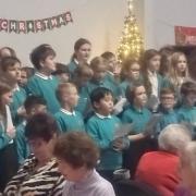 Ludlow residents enjoying a performance from school children
