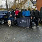 The team of walkers taking part last week