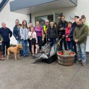 Locals in Eastham, near Tenbury, headed out to collect litter from verges in the area on March 16
