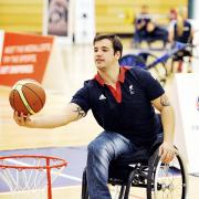 SHOOTING HOOPS: Paralympian Nathan Stephens. Pictures by Nick Toogood. (4713459506)