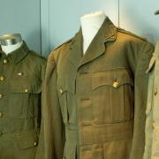 These men’s uniforms all date from the First World War.