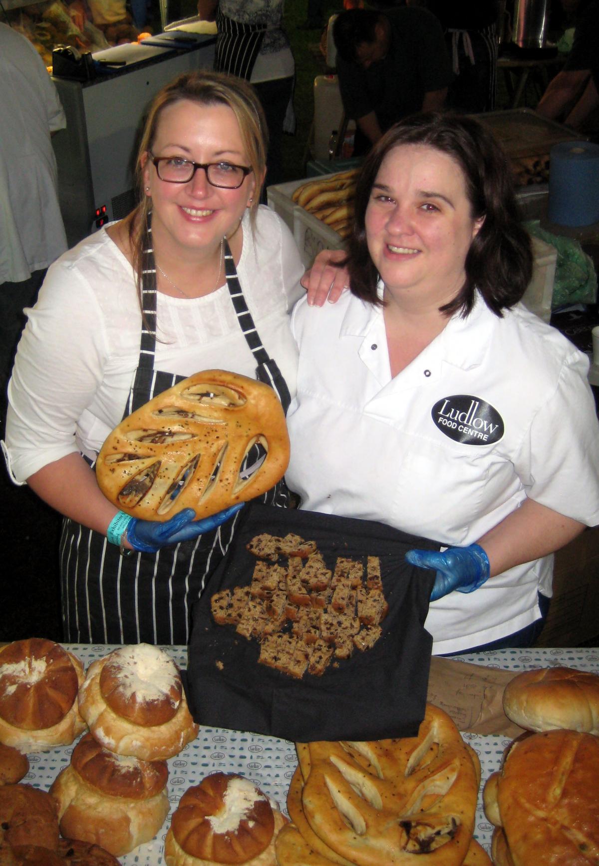 Ludlow Food Centre's Debbie Rhodes and Hazel Webb