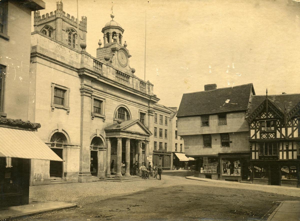 Ludlow's Buttercross in 1890.