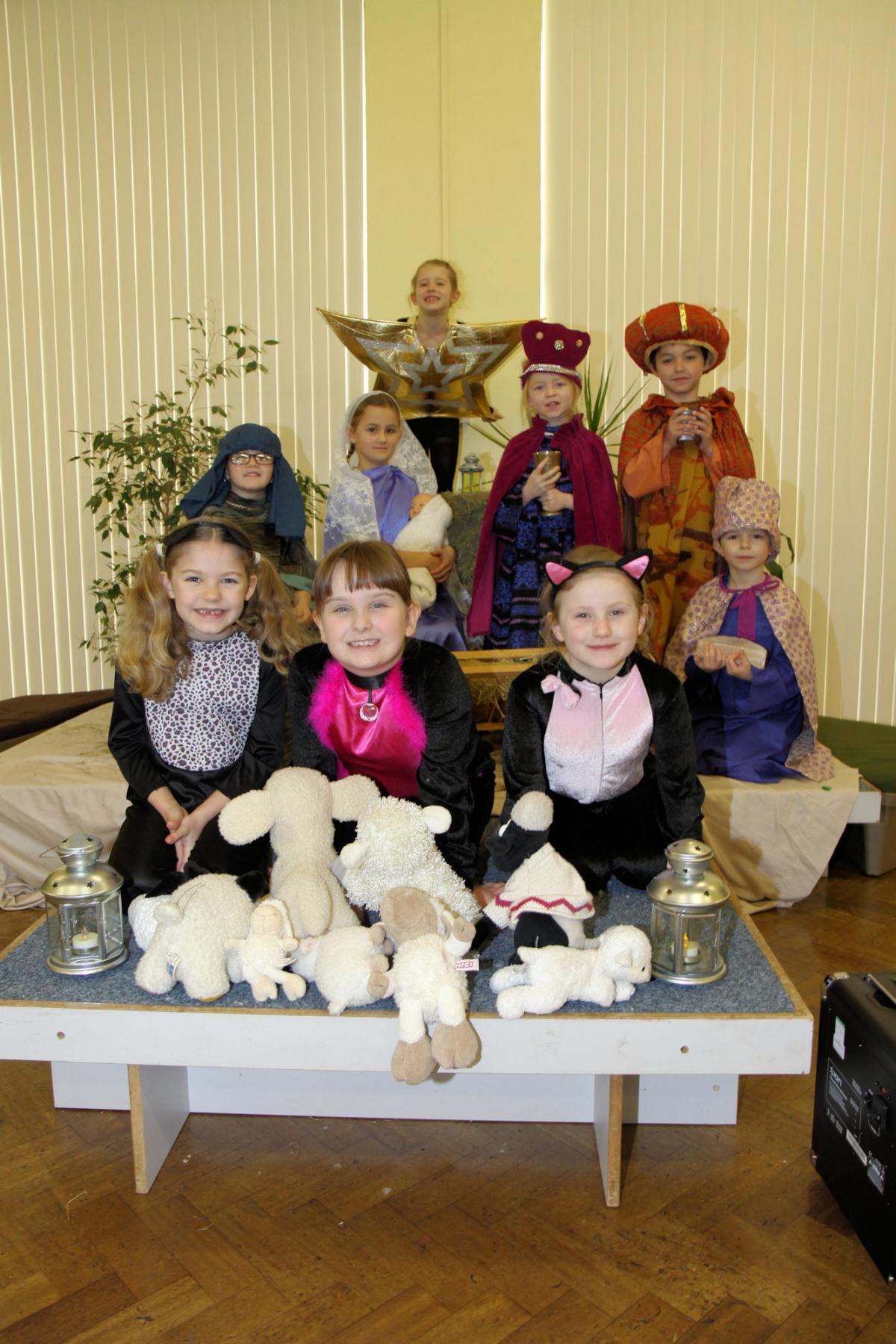 Ludlow Infants School pupils in year 2 performed The Landlord’s Cat. Some of the cast of the play.