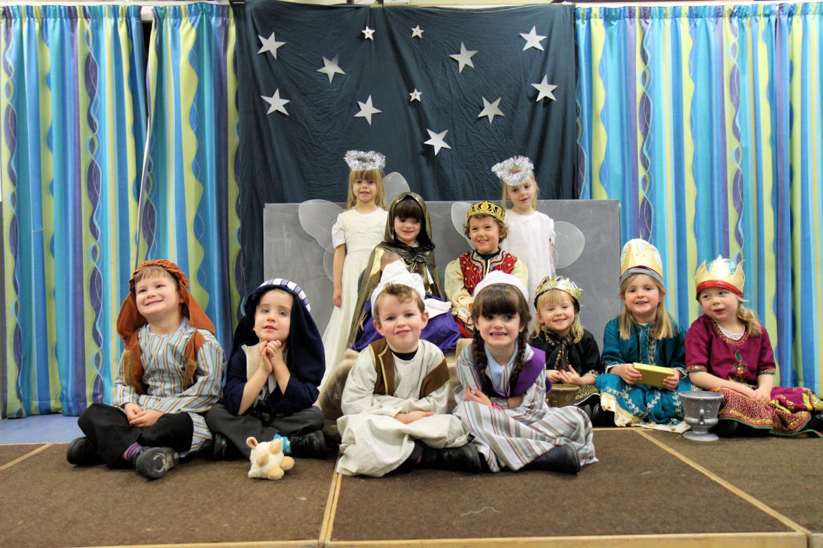 At Onibury, a traditional Nativity Play was performed by Nursery and Reception pupils Photo: Keith Gluyas
