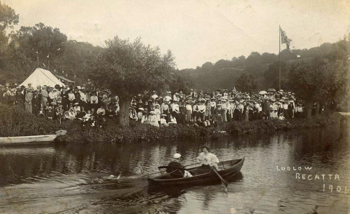 Ludlow Regatta in 1906 - on the River Teme