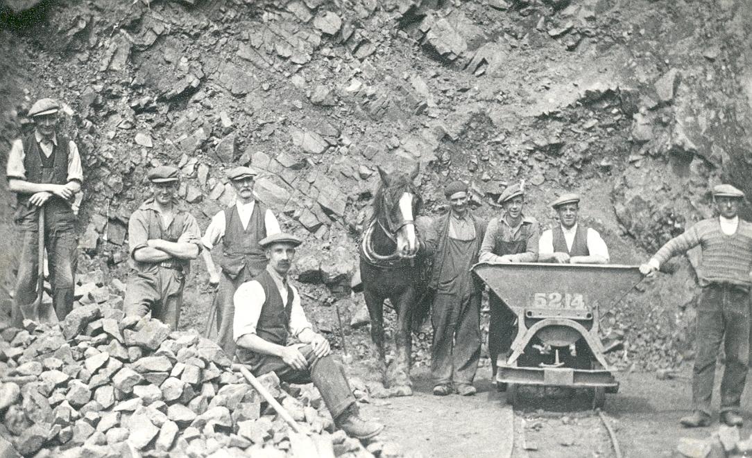 A quarry in Titterstone, 1900