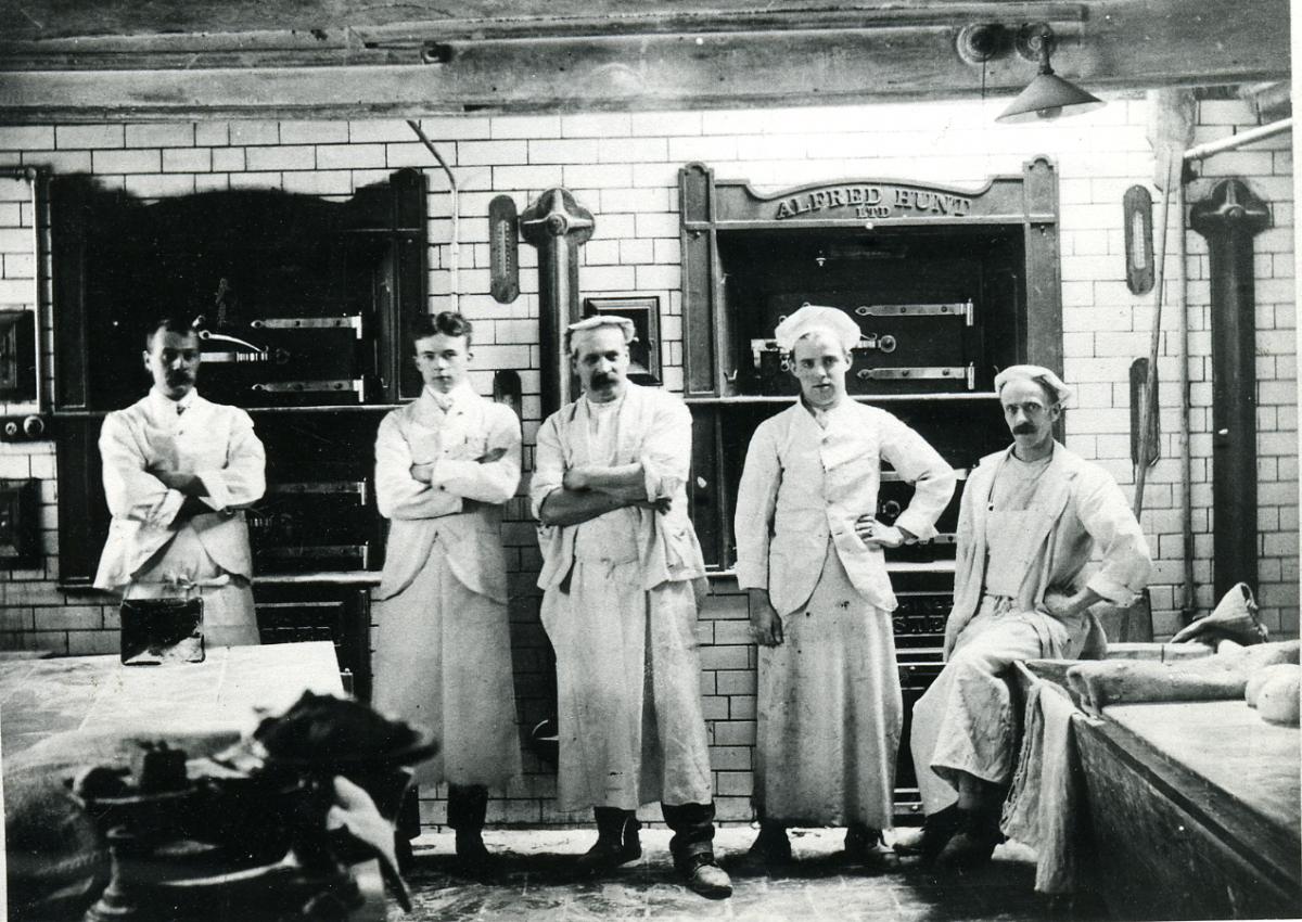 Marston's Bakery on Corve Street around 1912