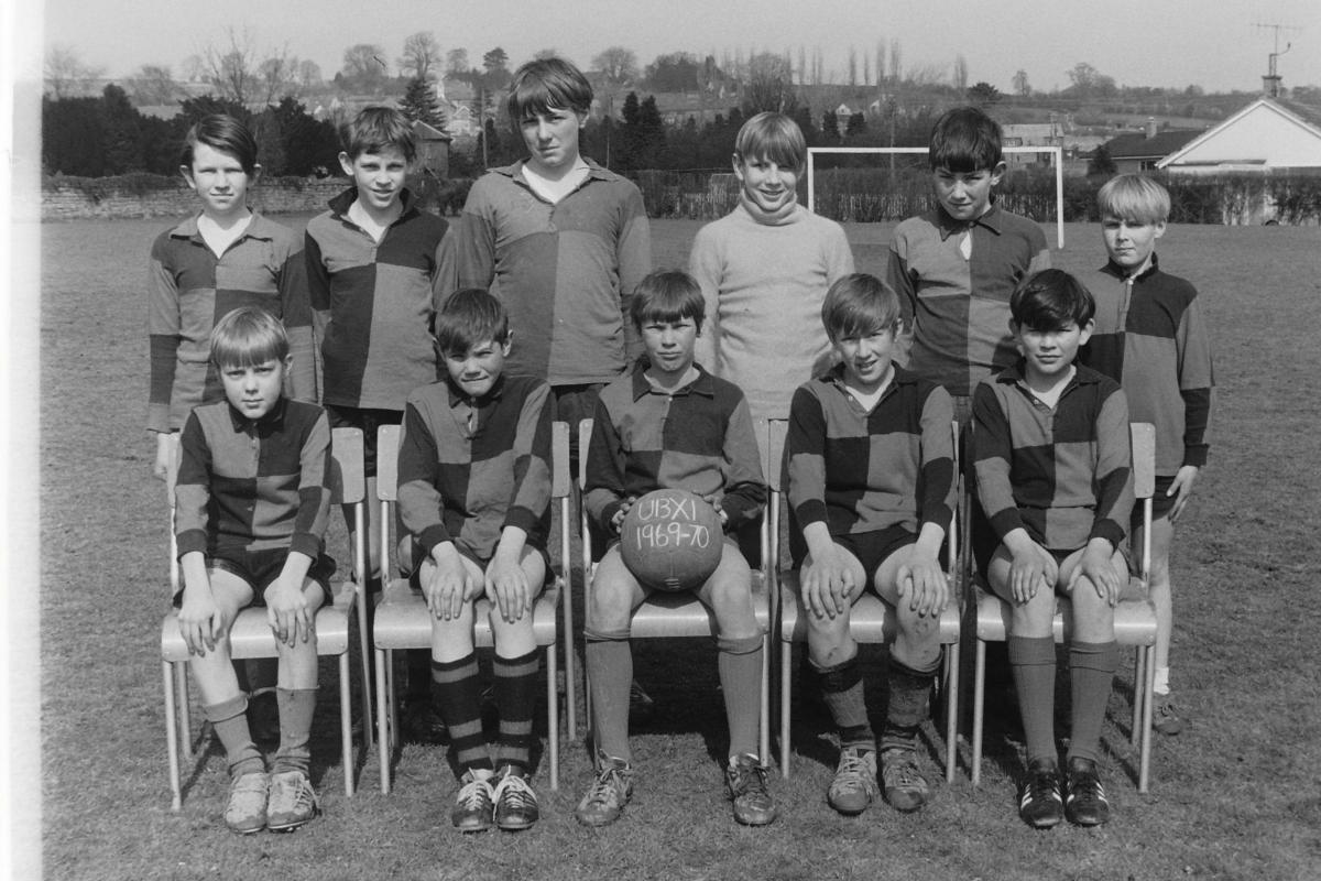 Bishop's Castle County High School under-13 football side in 1969. Picture by Colin Love