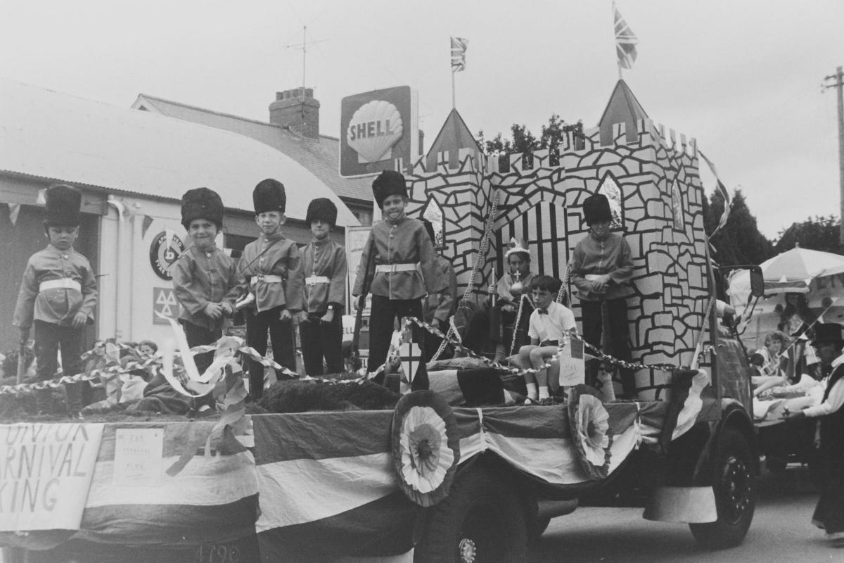 Bishop's Castle Carnival in the late 1960s, from the Colin Love collection