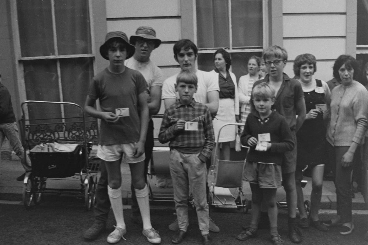 Bishop Castle's first pram race - 1970.
Image from the collection of Colin Love, a former maths teacher at Bishop's Castle Community College, who died 11 years ago.