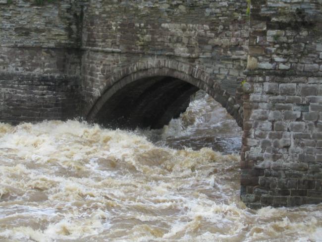 Ludlow can be at risk of flooding as in February 2020