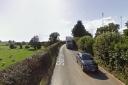 Station Road in Woofferton, between Ludlow and Leominster, has been closed. Picture: Google
