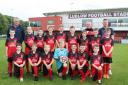 The new Ludlow Lions under-12s team with their new kit courtesy of their new kit from sponsor Kevin Smart of Ludlow Salvage
