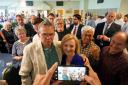Liz Truss has her picture taken with supporters at an event in Ludlow, as part of her campaign to be leader of the Conservative Party and the next prime minister. Picture:
 Jacob King/PA Wire