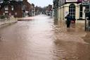 Teme Street in Tenbury flooded in February 2020