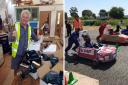 Ludlow Men's Shed's Dave Burton and South Shropshire Engineering Ambassadors