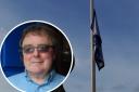 The flag in Ludlow is flying at half mast after the death of Councillor Sean O'Neill