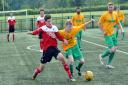 Birthday boy Keanu Cooper, seen here in a previous game, scored the winner for AFC Ludlow
