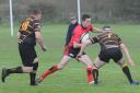 Joe Doyle, seen here in a previous game, scored a try for Ludlow, but it was not enough as Leek won 12-10