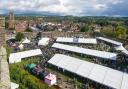 The 2017 Ludlow Food Festival seen from the great tower..