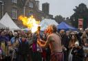 Live entertainment wias to be a feature of the Medieval Fayre