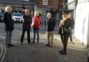 Mike Beazley leads a tour of Ludlow