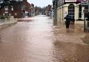 Teme Street in Tenbury after it flooded in 2020