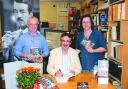 John Challis signs copies of his autobiography Being Boycie at Aardvark Books in Brampton Bryan.