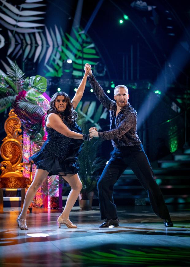 Ludlow Advertiser: Nina Wadia and Neil Jones during the dress run for the first episode of Strictly Come Dancing 2021. Credit: PA