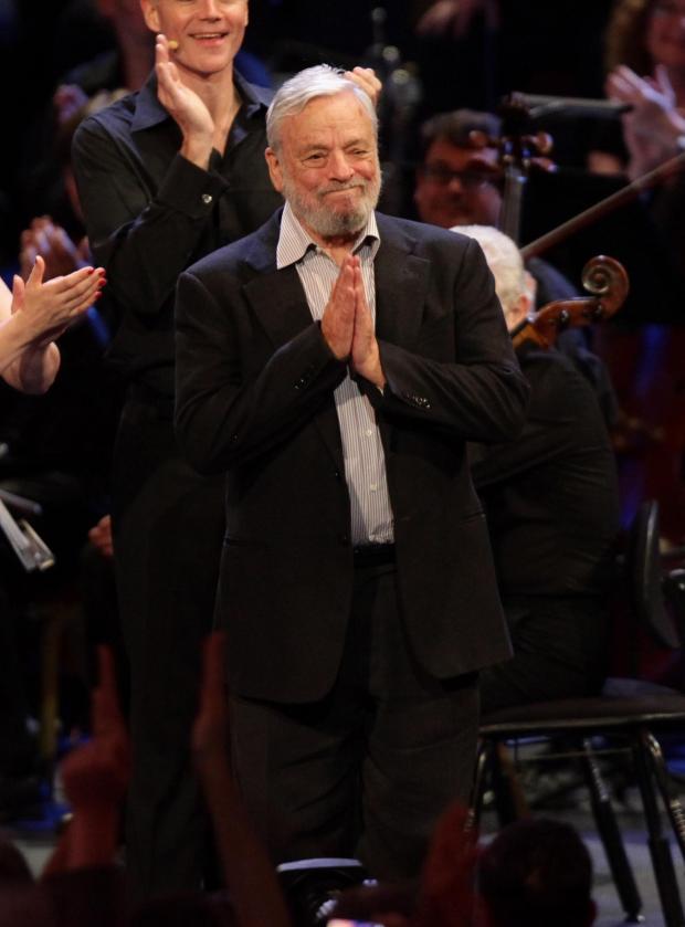 Ludlow Advertiser: Stephen Sondheim taking an applause during the finale of BBC Proms in 2010. Credit: PA