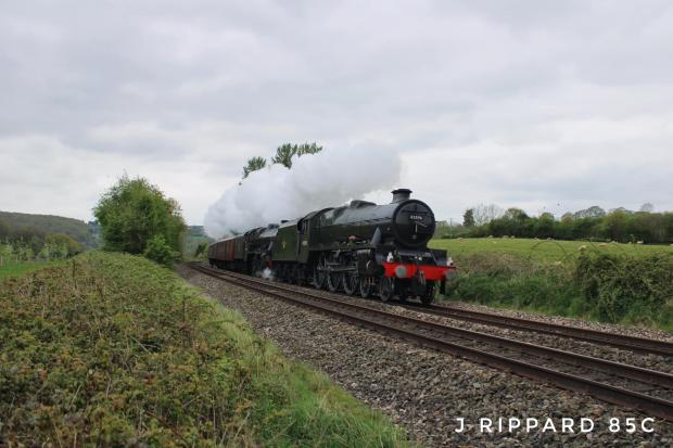 Ludlow Advertiser: The trains passed through stations including Ludlow, Leominster and Hereford. Picture: James Rippard/Hereford Times Camera Club