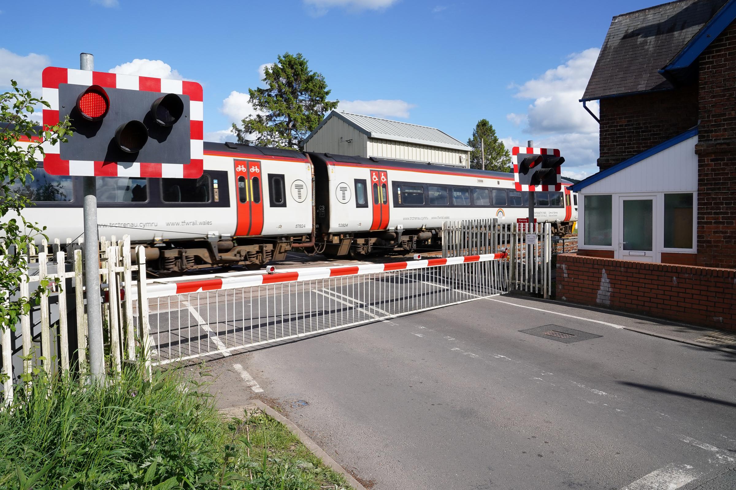 Long Lane level crossing in Craven Arms, where the crash happened on Sunday. Picture: Rob Davies