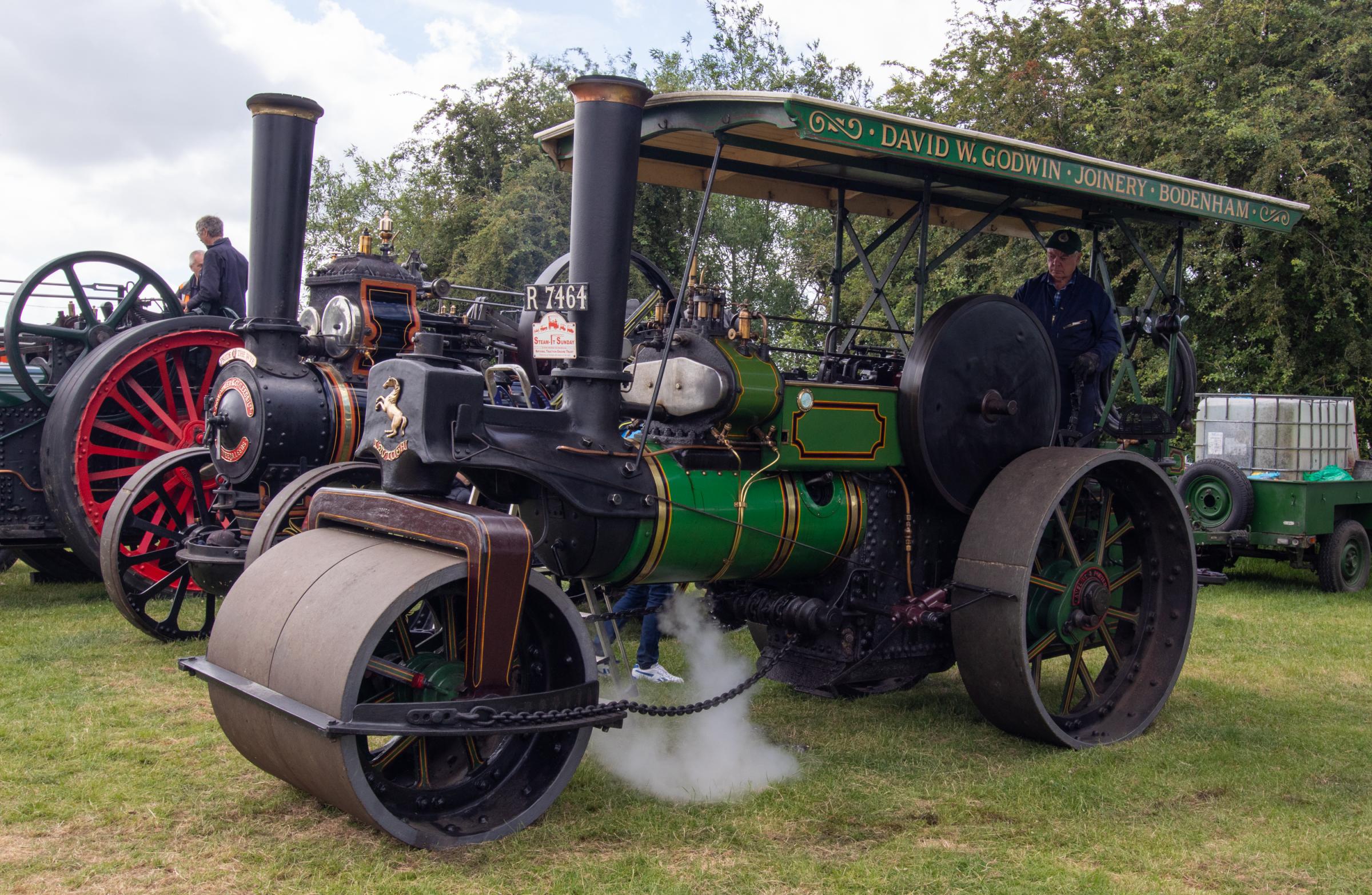 There were a number of vintage steam engines at Bromyard Gala 2022, including this Aveling and Porter roller built in 1921. Picture: Sofie Smith