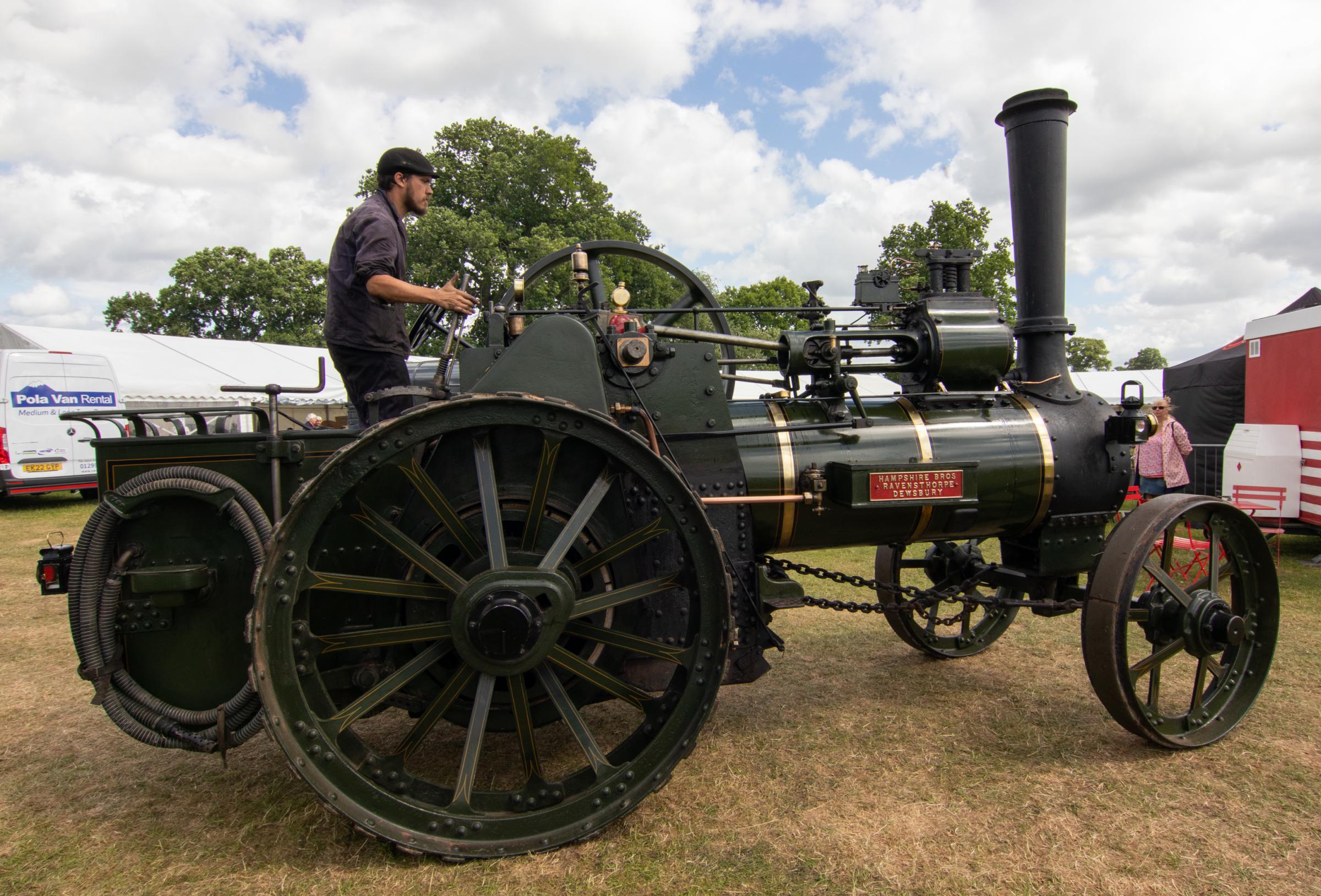 People watched on as this steam engine manoeuvred around the Bromyard Gala 2022 site. Picture: Sofie Smith
