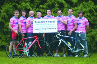 Gruelling cycle-ride fpays tribute to Paddy Brick 