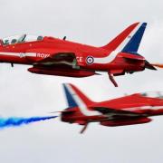 The Red Arrows will be seen over Herefordshire on Thursday, Friday and Saturday