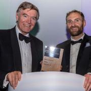 Ludlow MP Philip Dunne (left) collects his award