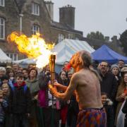 Live entertainment wias to be a feature of the Medieval Fayre