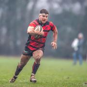 Ludlow hooker Jack Small makes a determined push for the line in his side's win. Picture: Trevor Patchett