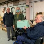 Swift boxes collected to be put up in Bishops Castle
